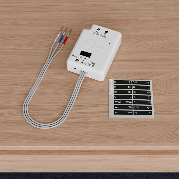 Use your existing C-wire for steady power. If your system lacks one, add our C-Wire Adapter in minutes