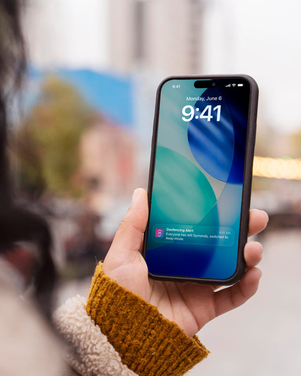 Geofencing detects when everyone leaves and drops heating or cooling to away temperature